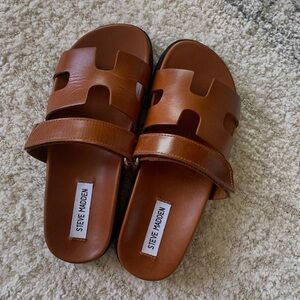 Steve Madden Mayven Sandals - Camel Leather